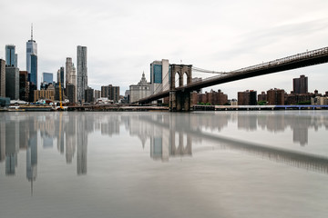 Fototapeta na wymiar Panoramic view of Financial District of New York