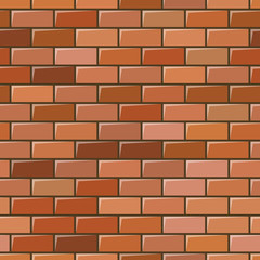 Seamless red brick wall background