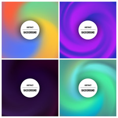 Four colorful background with swirl effect
