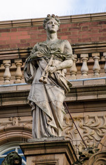 Fototapeta na wymiar Statue of the muse Euterpe, Richmond-Upon-Thames