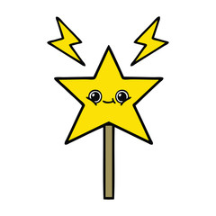 cute cartoon magic wand
