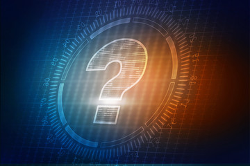 2d rendering question mark 