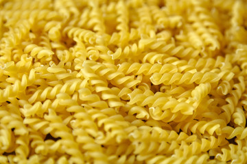 Italian spiral pasta pattern