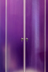 Purple Glass Door