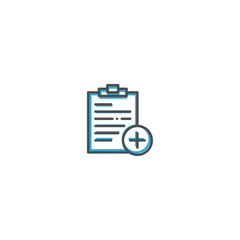 Notepad icon design. Interaction icon line vector illustration