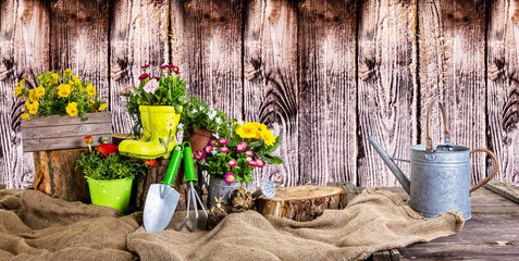gardening background banners card 