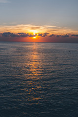 Sunset in Kabak at Mediterranean sea near Fethiye,Turkey