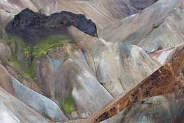 in den bunten Bergen, Landmannalaugar, Island