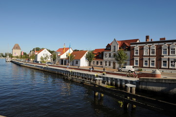 Fototapeta na wymiar Seebad Ueckermünde, Stadthafen