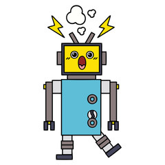 cute cartoon robot