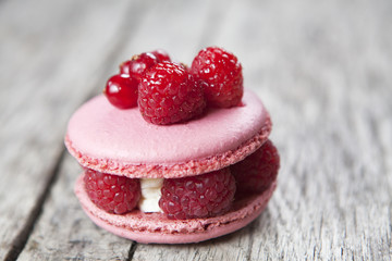 macaron framboise fruit rouge