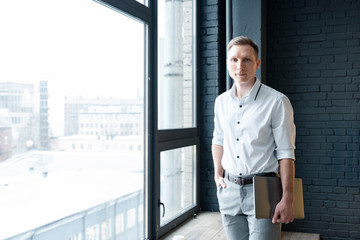 businessman in office