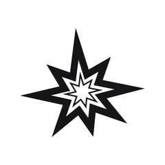 Obraz premium Explosion icon, bang icon vector