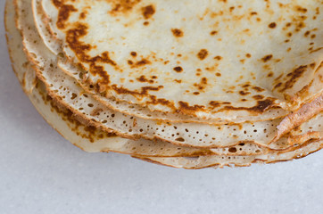 a stack of delicious pancakes