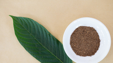 Mitragyna or Kratom leaves extract 