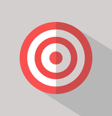 traget red icon vector