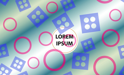 Colorful geometric background. Vector EPS10 gradient. Simple shapes, minimal style