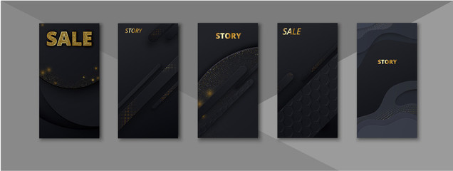 Trendy editable templates for social networks stories, instagram story.