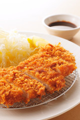 とんかつ　Japanese pork cutlet Tonkatsu
