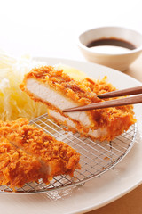 とんかつ　Japanese pork cutlet Tonkatsu
