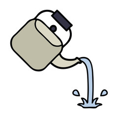 cute cartoon pouring kettle