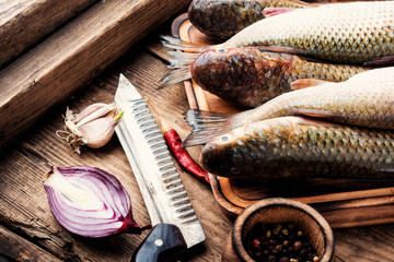 Fresh fish and ingredients