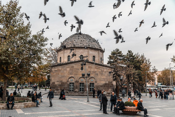 Kayseri, Turkey - November 11, 2018 : Kayseri Castle view in Kayseri City of Turkey