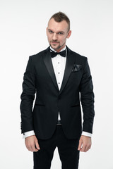 portrait of a young man in suit