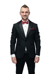 portrait of a young man in suit