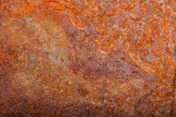 sheet of rusty metal. old oxidized background