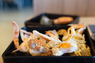 Fresh sea crab and egg crab premium grade