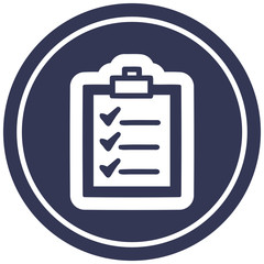 check list circular icon