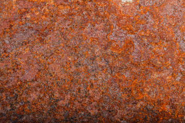 sheet of rusty metal. old oxidized background
