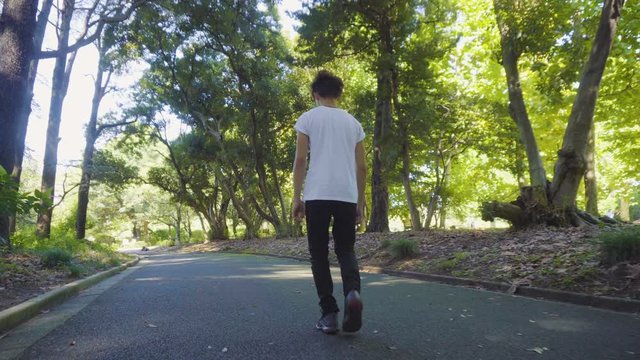 Drunk Intoxicated Japanese Business Man Staggering Around While Walking Home in Morning After Partying