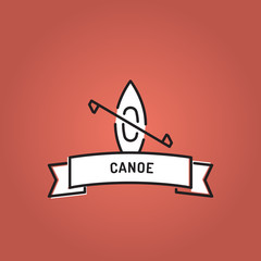 CANOE LINE ICON SET