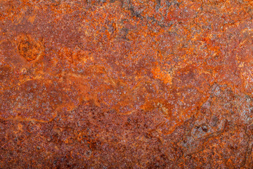 sheet of rusty metal. old oxidized background