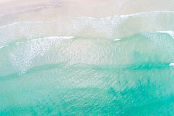 Fototapeta na wymiar White sand wave beach seascape nature background