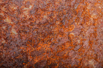 sheet of rusty metal. old oxidized background