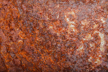 sheet of rusty metal. old oxidized background