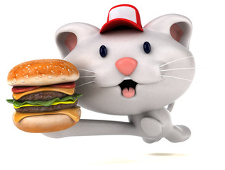 Fun cat - 3D Illustration