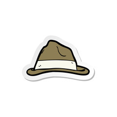 sticker of a cartoon hat