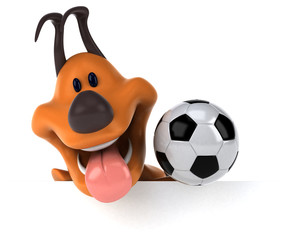 Fun dog - 3D Illustration