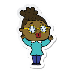 cartoon woman