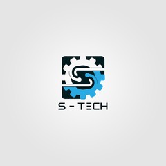 technology icon templates, creative vector logo design,emblem,illustration element