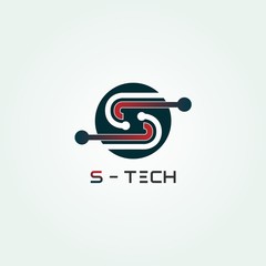 technology icon templates, creative vector logo design,emblem,illustration element