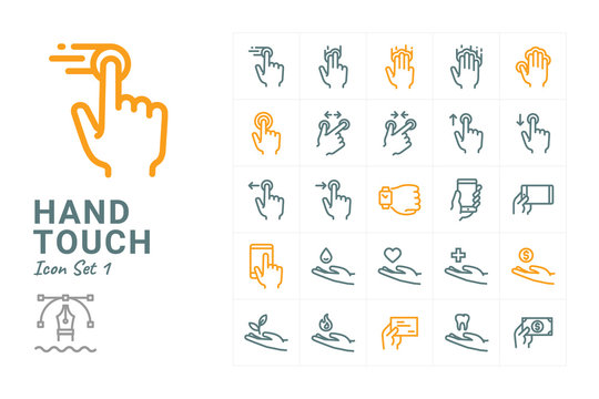 Hand Touch icon collection