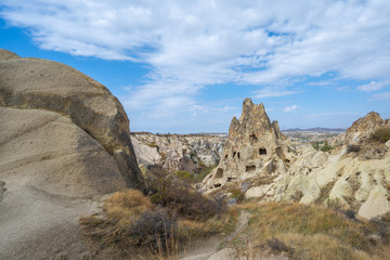 Fototapeta na wymiar Landscape of Cappadocia in Goreme, Turkey