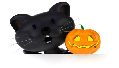 Fun cat - 3D Illustration