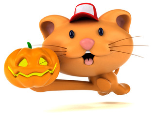 Fun cat - 3D Illustration