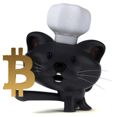 Fun cat - 3D Illustration